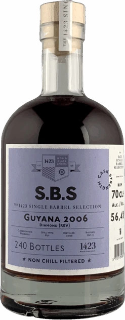 SBS Guyana 2006 Diamond (REV) Single Barrel Selection Rum