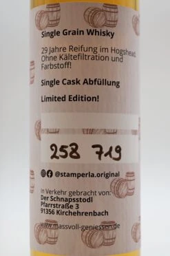 29 Jahre North British Lowland Single Grain Whisky -Angebote Baileys Store 29NorthBritish3