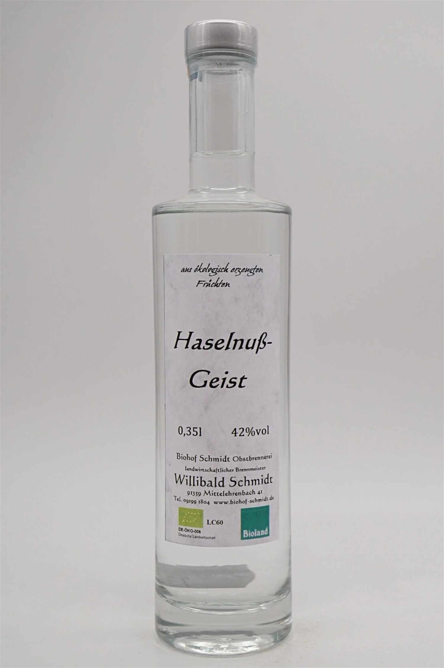 Bio Haselnussgeist 3 Bio Haselnussgeist