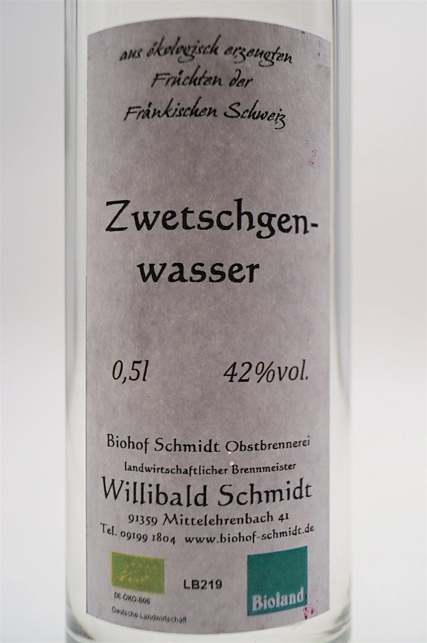 Bio Zwetschgenwasser 4 Bio Zwetschgenwasser – Bild 2