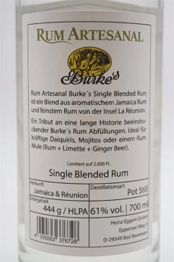Burke's Single Blended White Rum -Angebote Baileys Store dsc01283