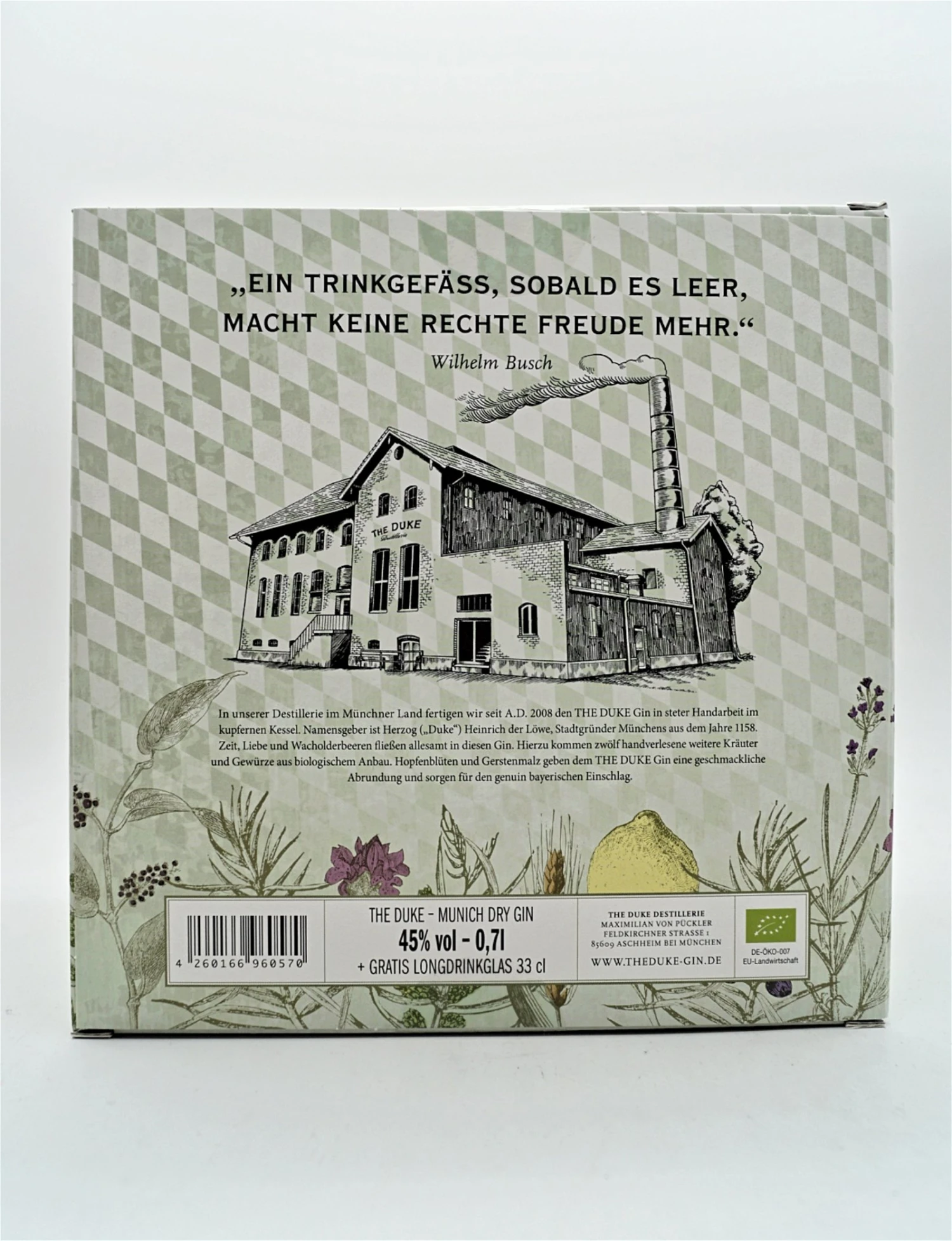 Munich Dry Gin Inkl. Longdrink Glas 4 Munich Dry Gin Inkl. Longdrink Glas – Bild 2