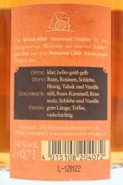 Stonewood Drafire Bavarian Whisky Likör -Angebote Baileys Store dsc08435