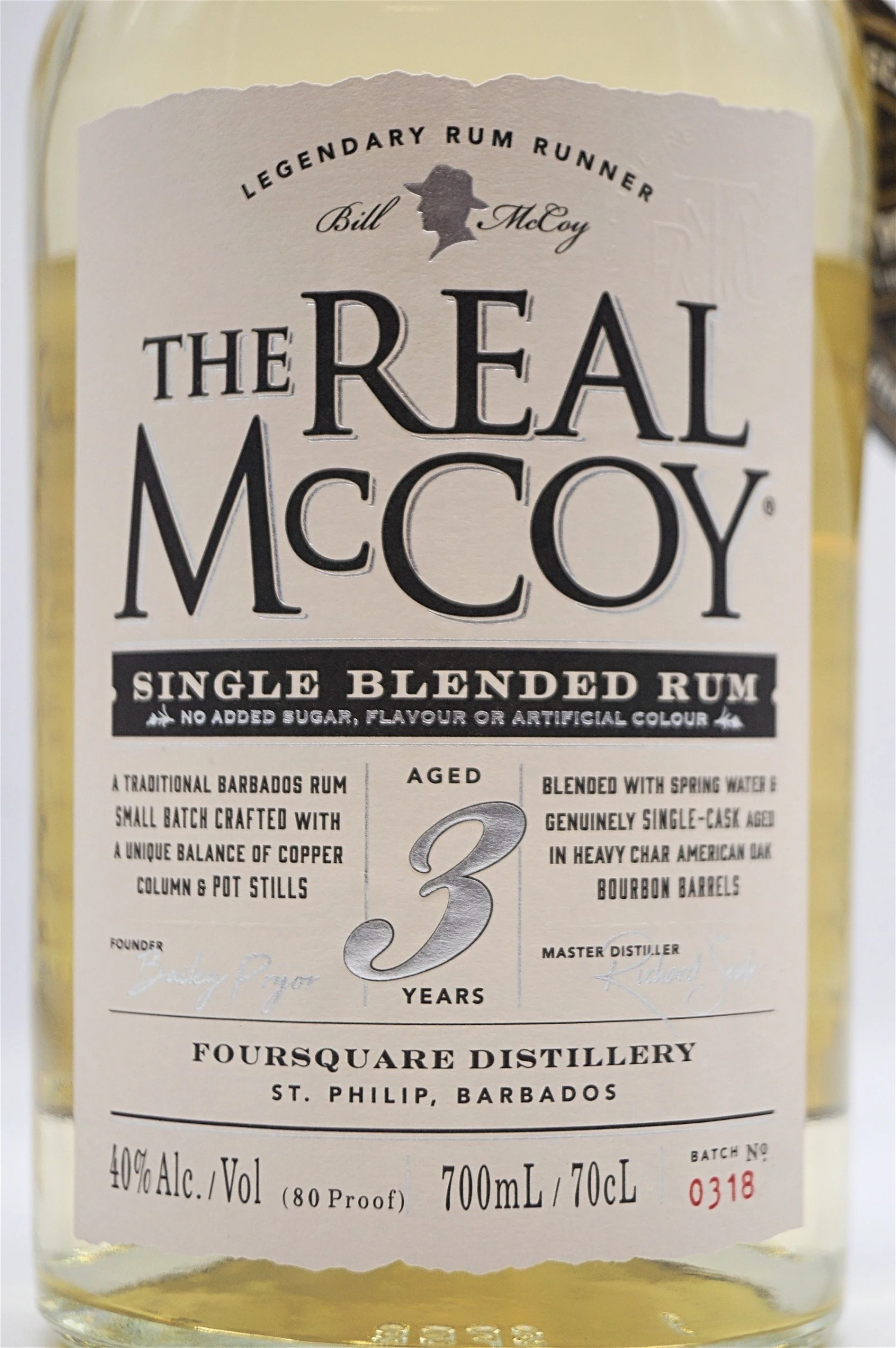 3 Jahre Single Blended Rum 40% 5 3 Jahre Single Blended Rum 40% – Bild 3