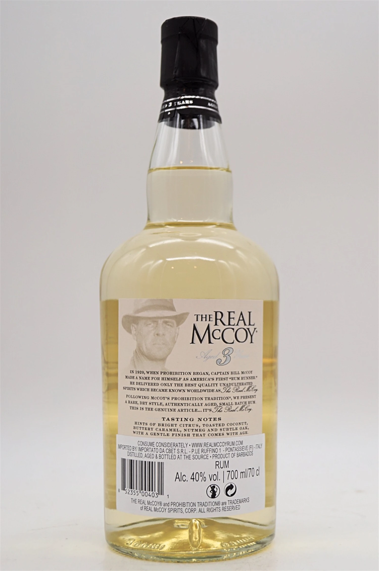 3 Jahre Single Blended Rum 40% 4 3 Jahre Single Blended Rum 40% – Bild 2