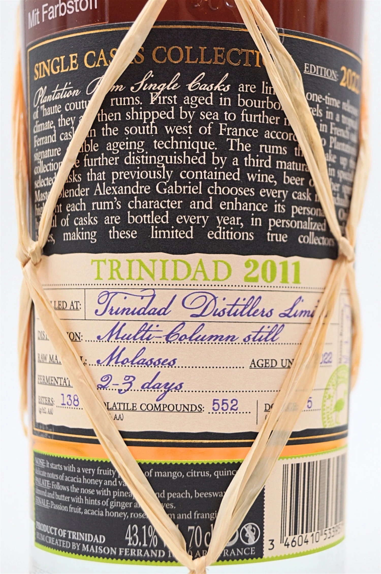 Trinidad 2011 Sauternes Wine Cask Finish 7 Trinidad 2011 Sauternes Wine Cask Finish – Bild 5