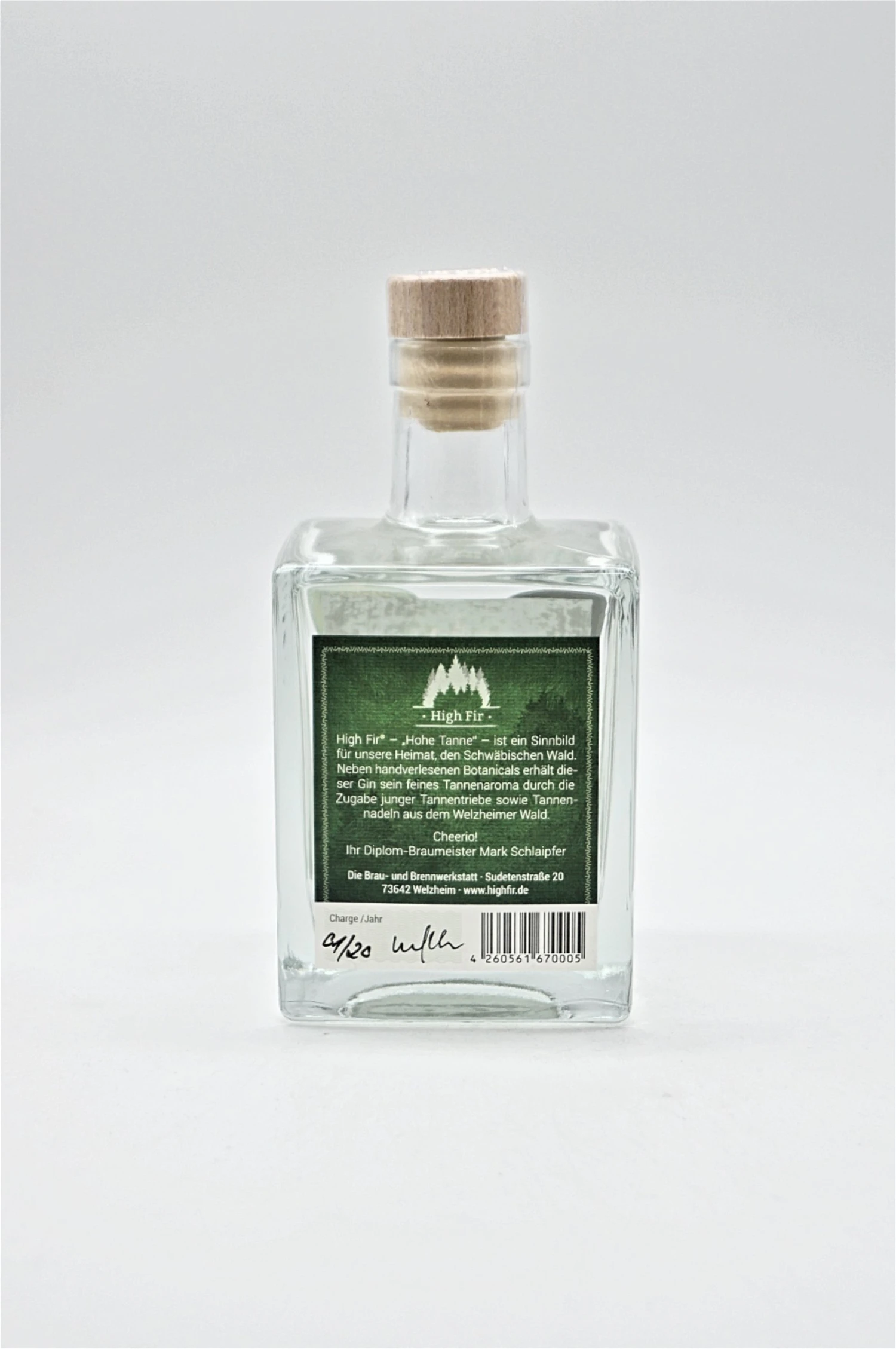 High Fir Welzheimer Wald Dry Gin Summer Edition 4 High Fir Welzheimer Wald Dry Gin Summer Edition – Bild 2